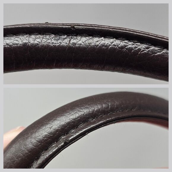 Saks Fifth Avenue Orange White Floral Fabric Shoulder Bag Slouch Hobo Lined - Picture 7 of 12